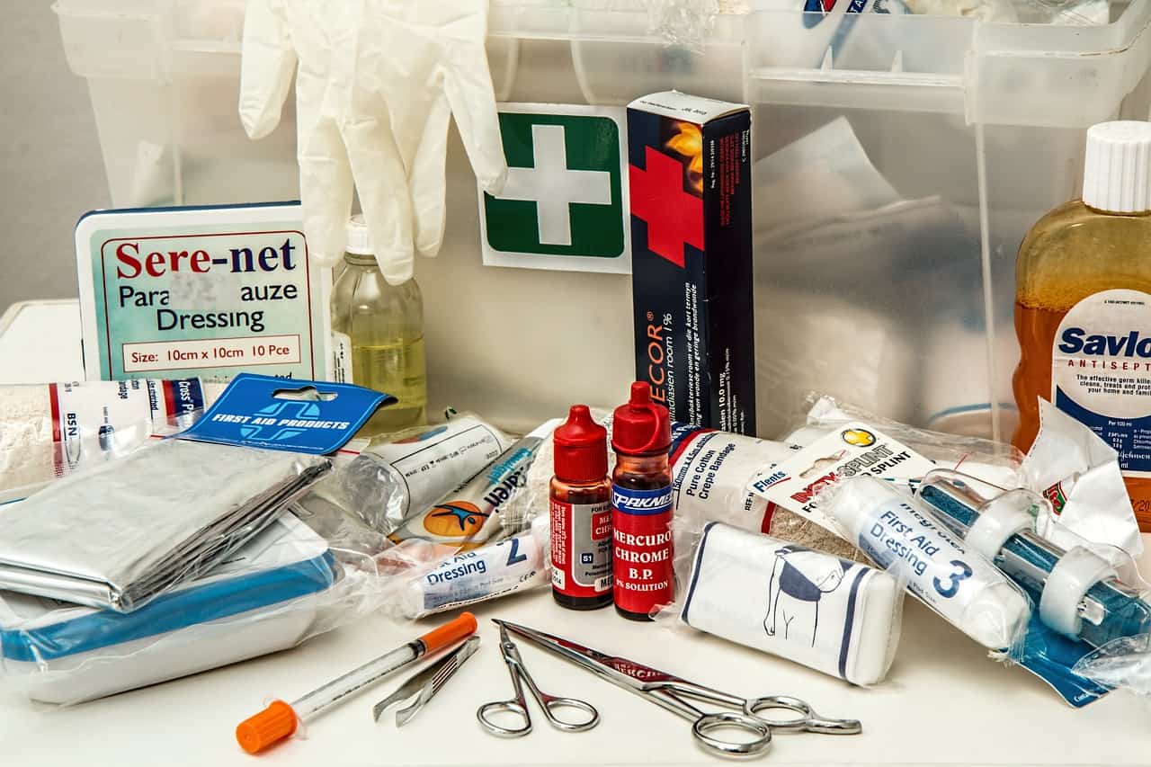 A first aid kit can save a life