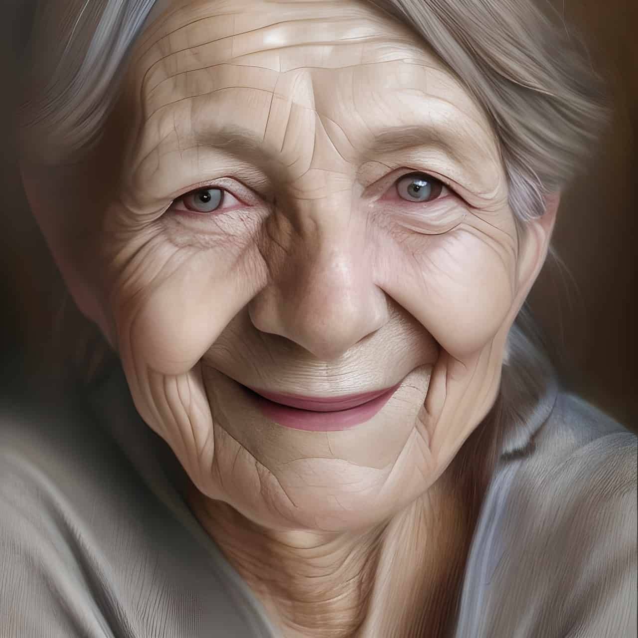 elderly woman, portrait, grandmother
